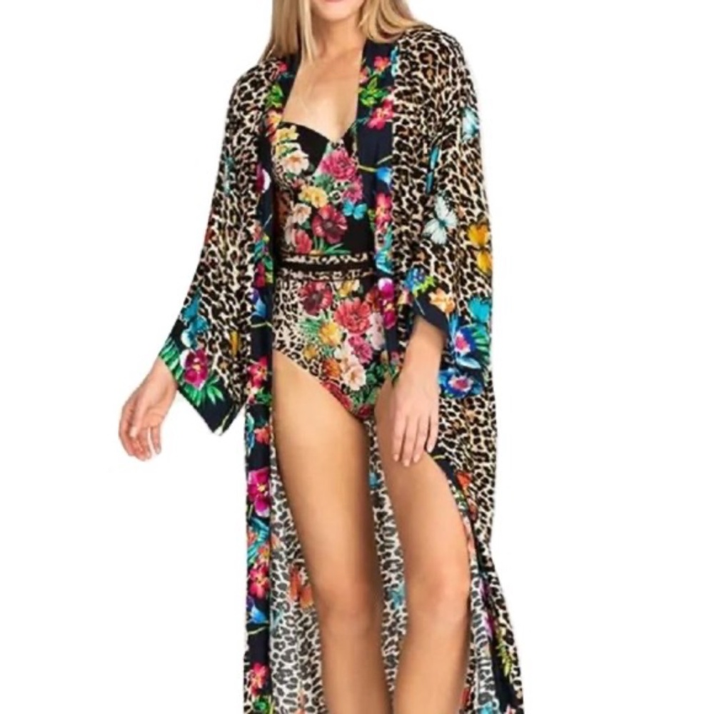 Johnny Was Butterfly Wild Kimono (Kaftan) Like New Medium